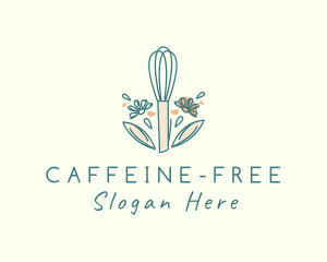 Organic Flower Whisk  logo design