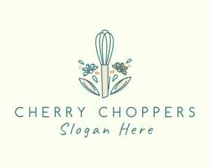 Organic Flower Whisk  logo design