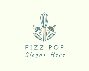 Organic Flower Whisk  logo design