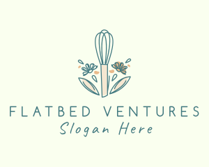 Organic Flower Whisk  logo design