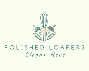 Organic Flower Whisk  logo design