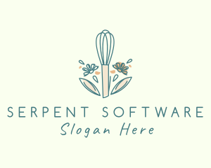 Organic Flower Whisk  logo design