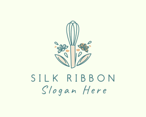 Organic Flower Whisk  logo design