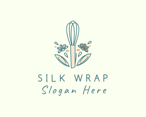 Organic Flower Whisk  logo design