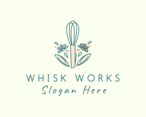 Organic Flower Whisk  logo