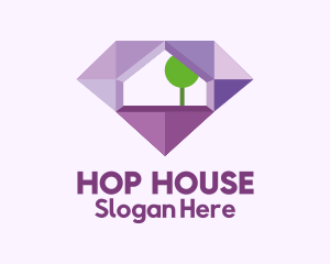 Real Estate House Gem logo design