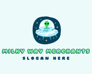 Cartoon Alien Martian logo design