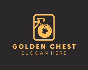 Golden Bike DJ Vinyl logo design