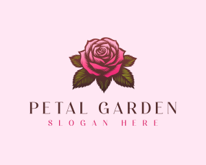 Rose Flower Plant logo