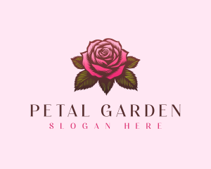 Rose Flower Plant logo design