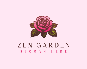 Rose Flower Plant logo design