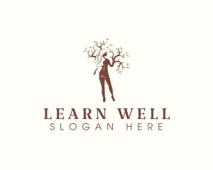 Wellness Tree Woman logo design