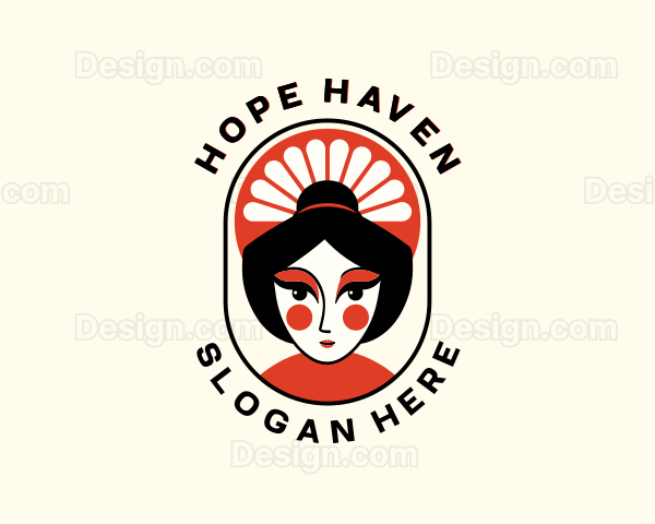 Oriental Asian Woman Logo