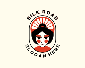 Oriental Asian Woman logo