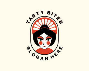 Oriental Asian Woman logo