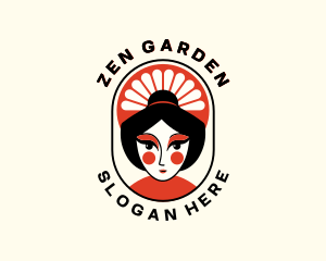 Oriental Asian Woman logo