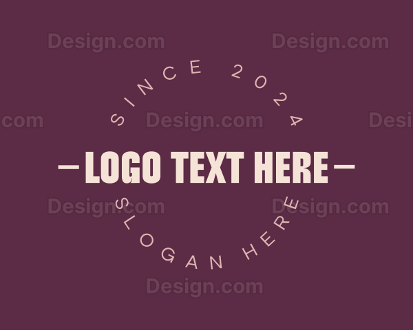 Circle Handwritten Business Logo