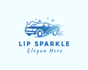 Sparkle Bubbles Car Wash logo design