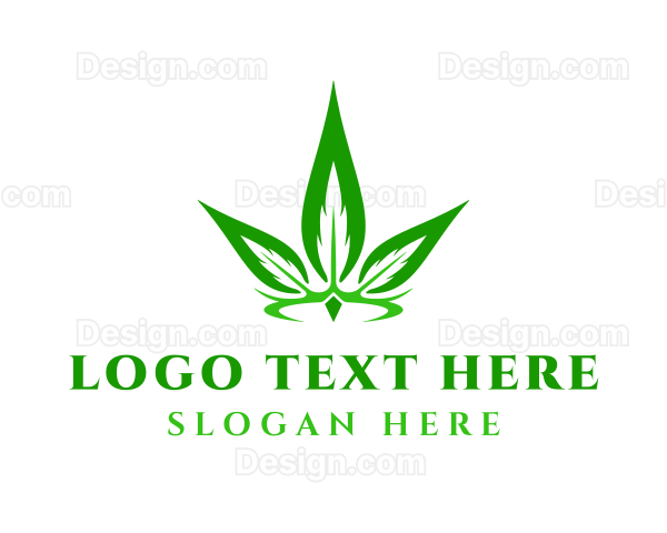 Organic Cannabis Crown Logo