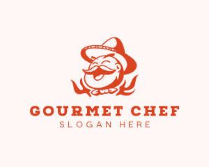 Mexican Restaurant Chef logo design