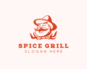 Mexican Restaurant Chef logo design