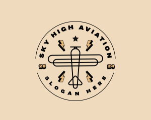 Airplane Flight Aviation logo