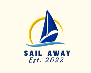 Yacht Boat Sailing logo design