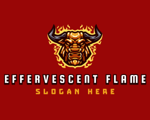 Flaming Bull Gaming logo design