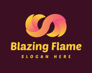 Fiery Infinite Sign logo design