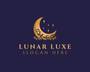 Flower Lunar Moon logo design