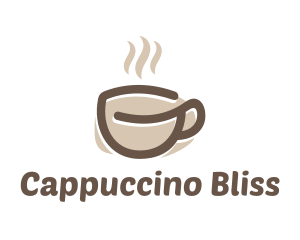 Hot Coffee Cup logo design