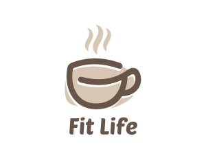 Hot Coffee Cup logo