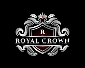Shield Crown Monarchy logo design