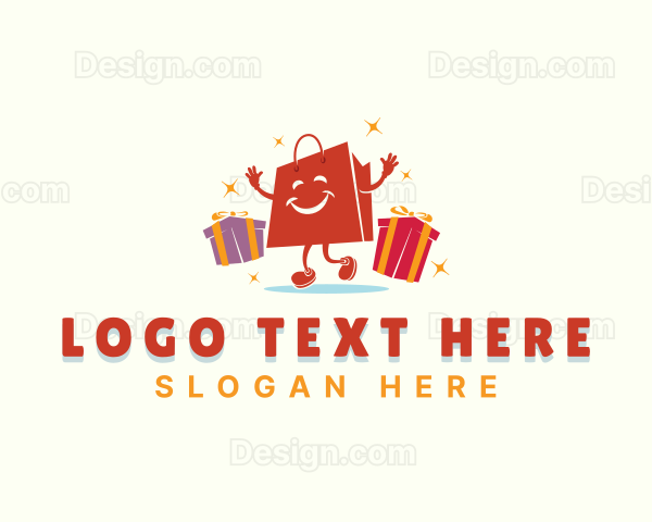 Gift Shopping Bag Logo