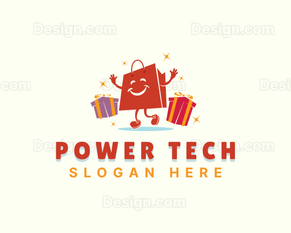 Gift Shopping Bag Logo