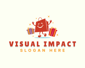 Gift Shopping Bag logo design