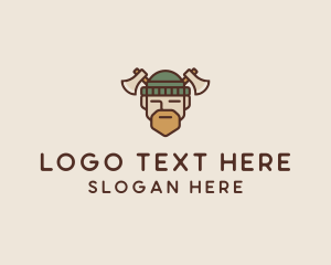 Lumberjack Axe Man  logo