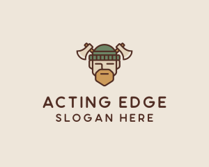 Lumberjack Axe Man  logo design