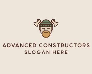 Lumberjack Axe Man  logo design