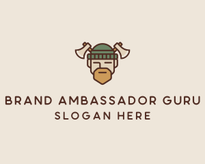 Lumberjack Axe Man  logo design