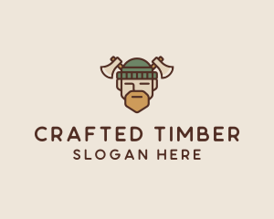 Lumberjack Axe Man  logo design