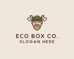 Lumberjack Axe Man  logo design