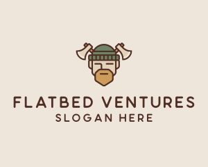 Lumberjack Axe Man  logo design