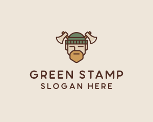 Lumberjack Axe Man  logo design