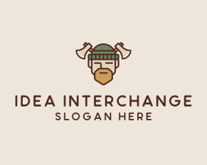 Lumberjack Axe Man  logo design