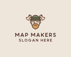 Lumberjack Axe Man  logo design