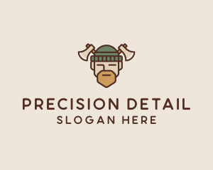 Lumberjack Axe Man  logo design