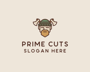 Lumberjack Axe Man  logo design