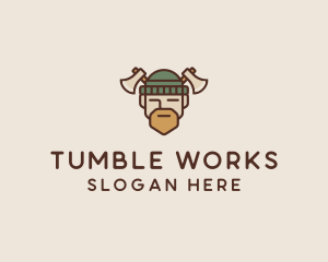 Lumberjack Axe Man  logo design