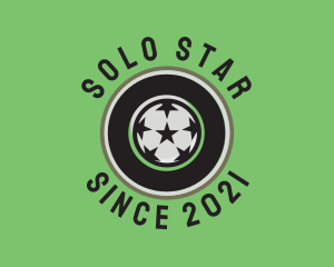 Star Soccer Ball logo design